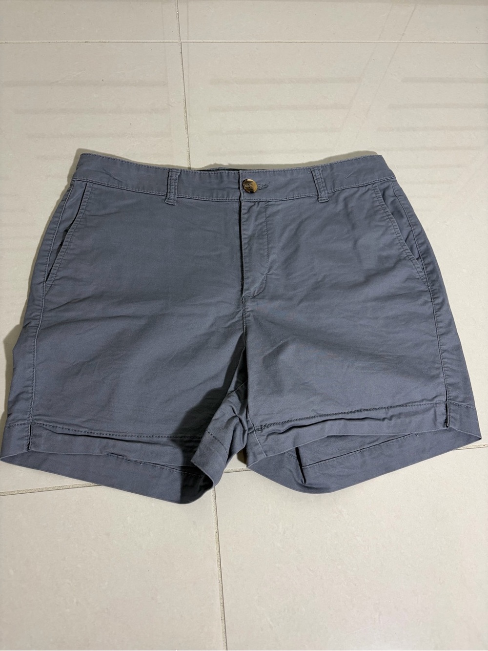 Women’s Classic Bermuda Cotton Shorts in Slate Gray